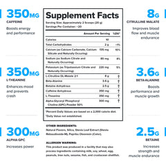 LEGION Pulse Peach powder dissolves quickly for smooth energy during training.