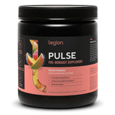 LEGION Pulse powder tub front view with clean label for quick checks.