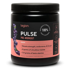 LEGION Pulse grape mixed drink in a glass demonstrates quick prep.