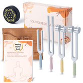 LEGUANG weighted 128Hz tuning fork for focused chakra balance during meditation.