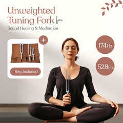 LEGUANG 174Hz unweighted tuning fork for breathwork and mindfulness practice.