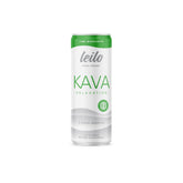 LEILO kava-powered lime margarita mocktail can close-up highlights zero sugar and crisp citrus.