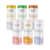 LEILO kava-powered relaxation can front view for a calm moment