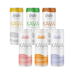 LEILO kava-powered relaxation can front view for a calm moment