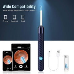 LEIPUT ear camera app connects to Android and iOS for easy media storage.