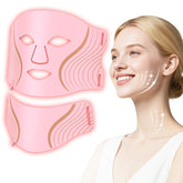 LEKKSA red light face neck mask with 309 LEDs for even coverage.