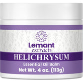 Lemant Helichrysum Balm jar front highlighting premium skin vitality and glow