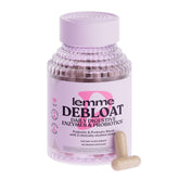Lemme Debloat bottle front showing compact daily-use packaging