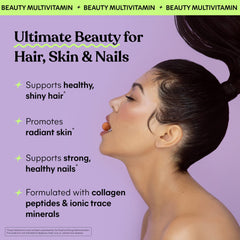 Lemme Glow peach-flavored gummies pack offering tasty daily beauty support.