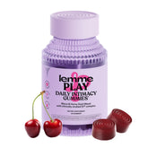 Lemme Play bottle with gummies shows cherry flavor for daily vitality support