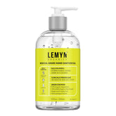 Lemyn Organics hand sanitizer gel pump bottle ready for quick protection