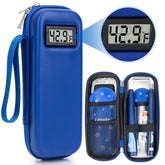 LengKe insulin cooler travel case front view for easy portability and organization.