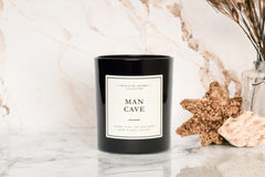 LEOBEN COMPANY 9oz candle wax close-up shows vegan soy formula and long burn