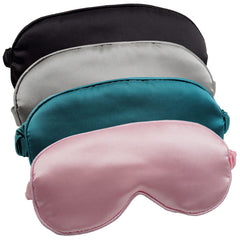 LERSVICVIL sleep mask four-pack silk eye cover for gentle shading and comfort