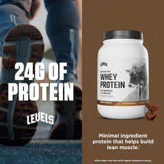 Levels Grass Fed Whey Powder shake in glass showcases rich double chocolate flavor.