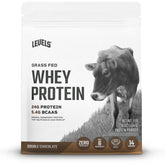 Levels Grass-Fed Whey tub front view for clean, high-protein nutrition.