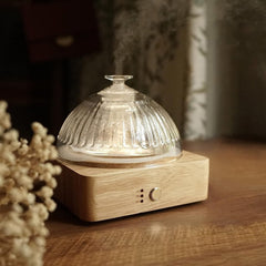 Levoair glass dome diffuser with large reservoir for essential oils