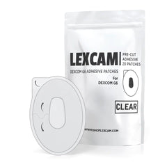 Lexcam Dexcom G6 patch, easy-apply design for quick, secure wear.