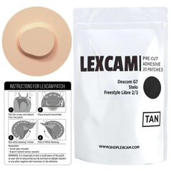 Lexcam Dexcom Stelo hypoallergenic patch suitable for sensitive skin