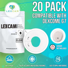 Lexcam hypoallergenic latex-free adhesive designed for sensitive skin.
