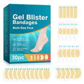 leyosger 30Pcs hydrocolloid blister bandages pack for on-the-go protection
