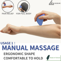 LEZER Trigger Massage Point full-body use from neck to feet.