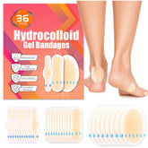 LHHXX33 hydrocolloid blister bandages pack front view for daily foot protection.