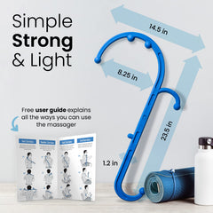 LiBa trigger point massage tool targeting knots for faster recovery.