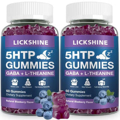 Lickshine 2-pack box front featuring blueberry sleep gummies for calm evenings