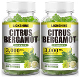 Lickshine Citrus Bergamot Gummies bottle front view for daily wellness