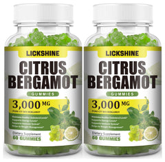 Lickshine Citrus Bergamot Gummies bottle front view for daily wellness