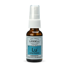 Liddell Lung Distress spray under the tongue for easy, fast-absorption application.