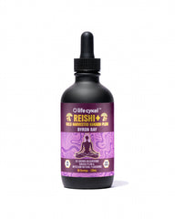 Life Cykel Reishi extract bottle pour supports calming evenings and restful routines.