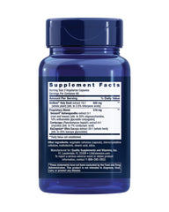 Life Extension Adrenal Energy Formula capsules close-up for sustained daytime energy