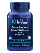 Life Extension Bone Restore bottle front view highlighting the supplement for bone support.