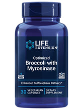 Life Extension broccoli with myrosinase bottle demonstrates a convenient daily dose of sulforaphane.