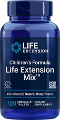 Life Extension Children's Formula Mix berry chewable tablets for kids daily nutrition