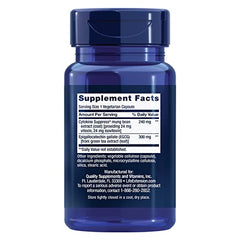 Life Extension Cytokine Suppress EGCG capsules close-up for convenient daily wellness.