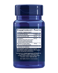 Life Extension Daily Skin Defense capsules close-up, highlighting vitamin C and ceramides for skin support.