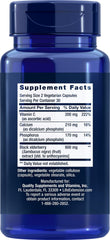 Life Extension elderberry capsules close-up for convenient everyday wellness.