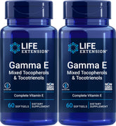 Life Extension Gamma E bottle with softgels for daily antioxidant support