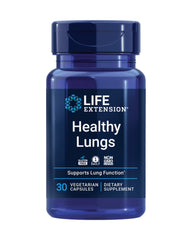 Life Extension Healthy Lungs bottle for daily respiratory support.