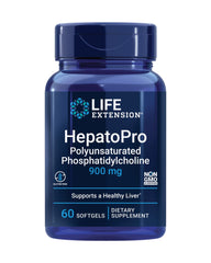 Life Extension HepatoPro bottle with PPC softgels may support healthy liver membranes.