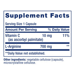 Life Extension L-Arginine Caps tablets arranged for easy once-daily dosing.