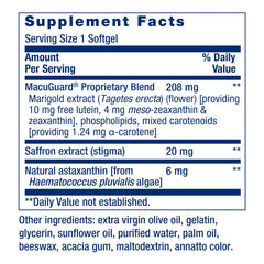 Life Extension MacuGuard bottle pour demonstrates convenient daily dosing for retinal care