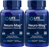 Life Extension Neuro-Mag bottle front with Magtein for cognitive support