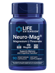 Life Extension Neuro-Mag bottle front view for daily memory support