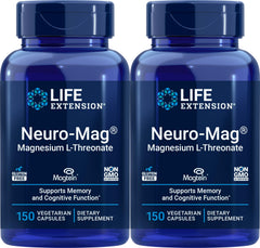 Life Extension Neuro-Mag bottle front with Magtein for cognitive support