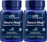 Life Extension Neuro-mag bottle with capsules, convenient daily brain support.