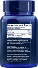 Life Extension Neuro-mag label close-up highlights the formula and quality.